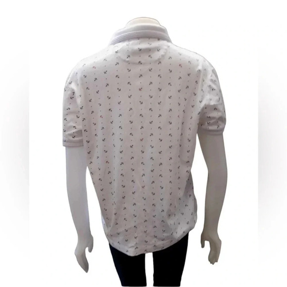 Le 31 Anchor Nautical Cotton  Polo Short Sleeve Shirt Size Large - Picture 3 of 13